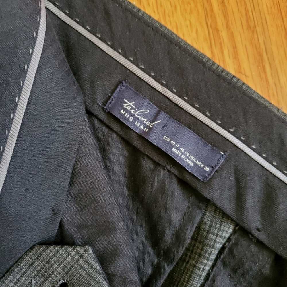 Stretch fabric slim fit suit pants - Picture 2 of 3